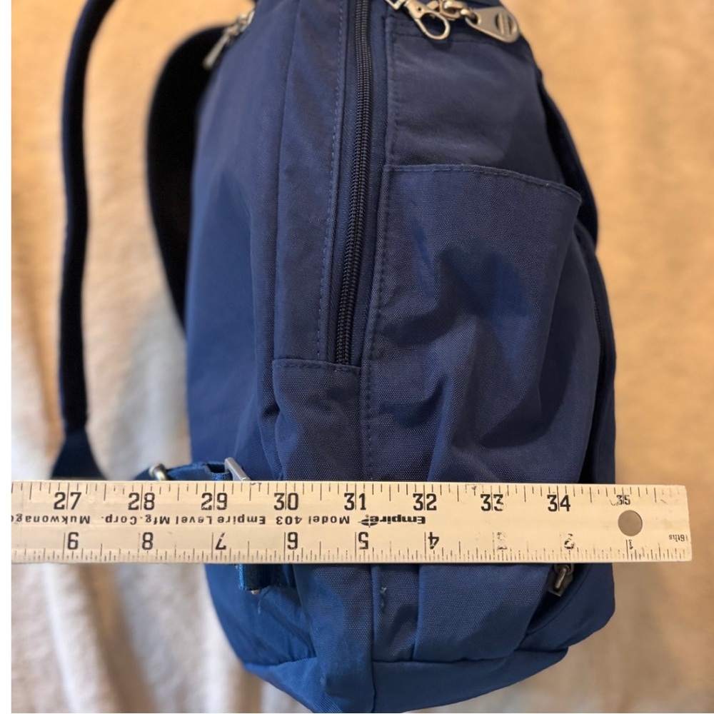 Baggallini Barcelona Laptop Backpack - Blue - Picture 10 of 11
